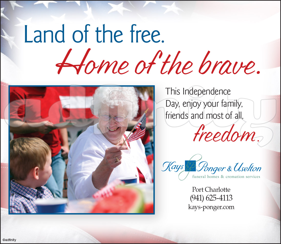 Land of the free. Home of the brave. adfinity Land of the free. Home of the brave. adfinity